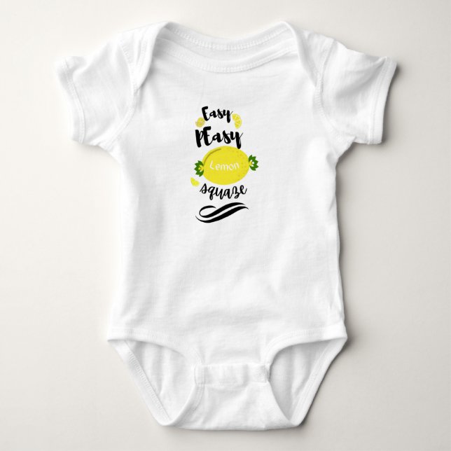 Easy peasy lemon squeezy funny baby bodysuit (Front)
