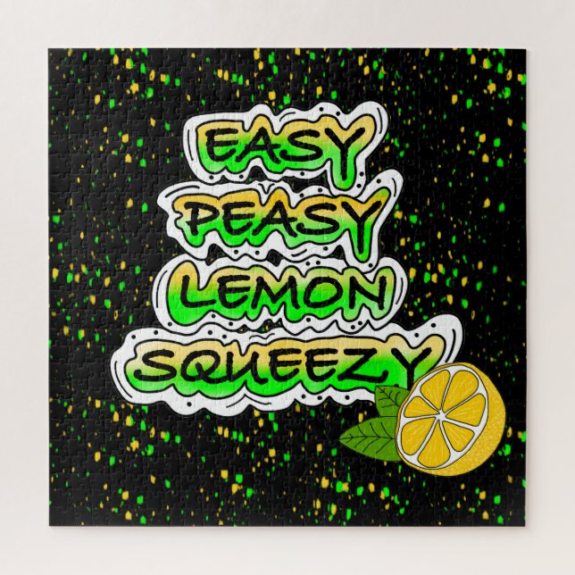 Easy Peasy Lemon Squeezy  Jigsaw Puzzle (Vertical)