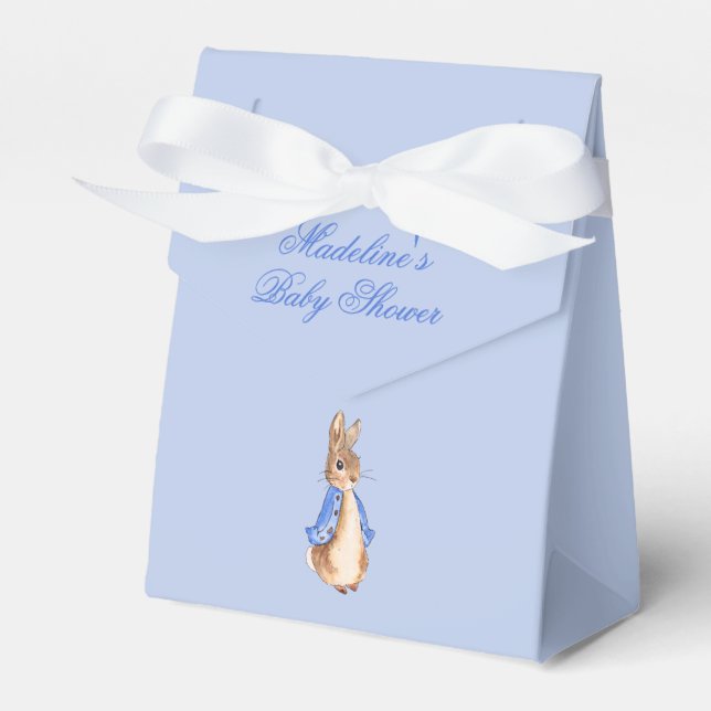 Easy Personalize Peter the Rabbit Baby Shower Favor Box (Front Side)