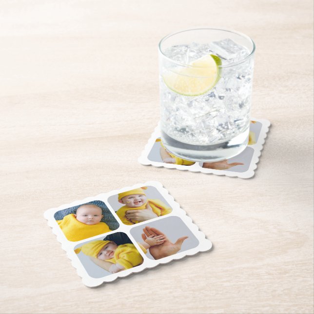 Easy Personalize Your Own Unique Photo Paper Coaster (Insitu)