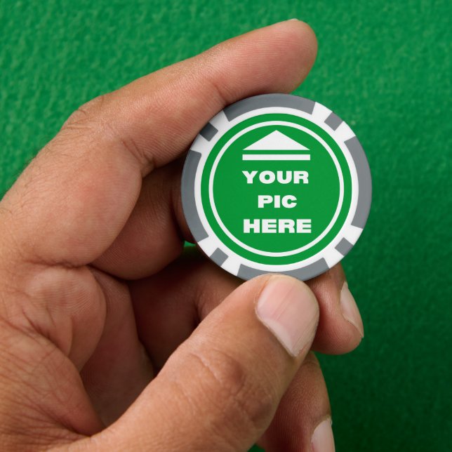 EASY! Poker Chips - Grey- Custom (Hand)