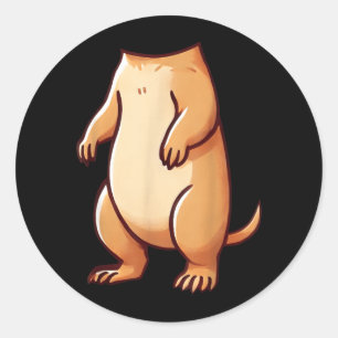 Easy Prairie Dog Costume Halloween Prairie Dog Classic Round Sticker