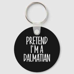 Easy Pretend Dalmatian Costume Gift Halloween Dog Keychain