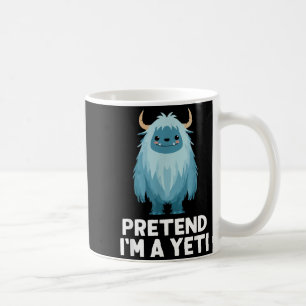 Easy Pretend Im A Yeti Costume Halloween Funny Coffee Mug
