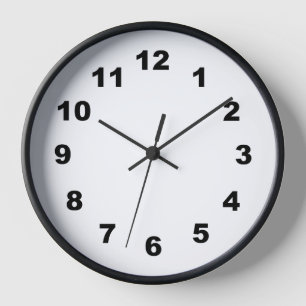 Easy Read, High Contrast Wall Clock