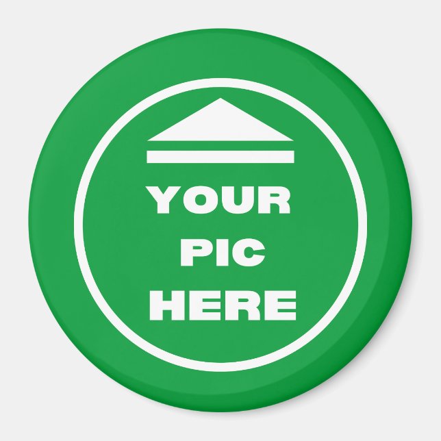 EASY! Round Magnet - Large, 3 Inch - Custom (Front)