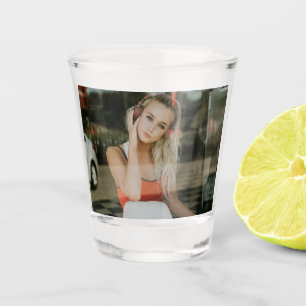 EASY!  Shot Glass - Personalized - Add your Image