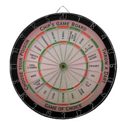 Easy Text Personal Regulation Dart Board