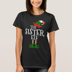 Easy The Sister Elf Costume Matching Family Group T-Shirt