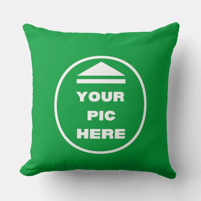 EASY! Throw Pillow  Big 20"x20" Cotton -Customize  (Front)