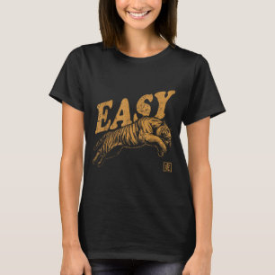 Easy Tiger Retro Distressed Vintage  T-Shirt
