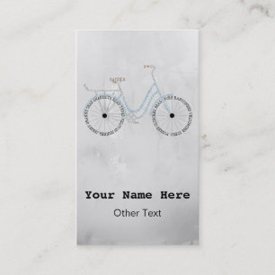 Easy to Customize Bicycle Bike Business Cards