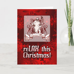 Easy to Customize Lacrosse Mom Christmas Card
