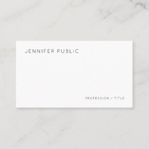 Easy to Make Modern Elegant Minimalist Template Business Card