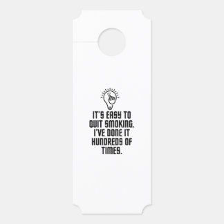 Easy to quit smoking door hanger