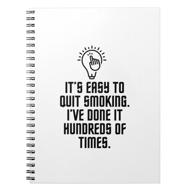 Easy to quit smoking notebook (Front)