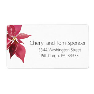 Easy To Read Christmas Return Address Label