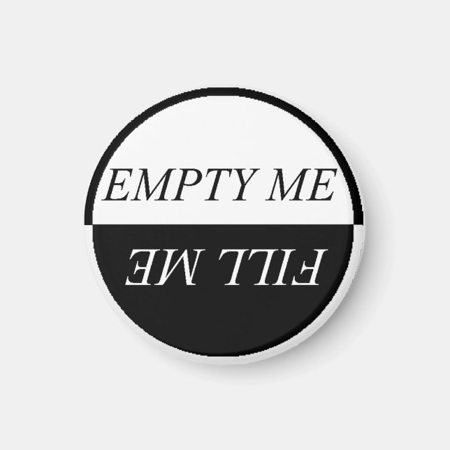 Easy To See EMPTY ME FILL ME Dishwasher Magnet (Front)
