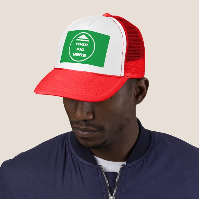 EASY! Trucker Hat - Red - Customize (In Situ)