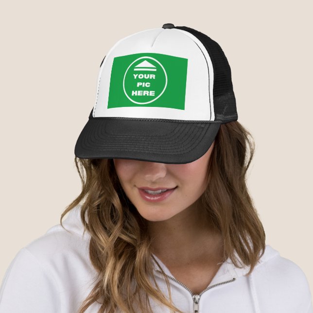 EASY! Trucker Hat - White and Black - Customize (In Situ)
