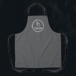 Easy Upload Your Logo Custom Low Minimums Grey Apron<br><div class="desc">Featuring low minimums,  this apron is simple to customize for any business or company. It's easy to replace the template logo with your own. Perfect for growing a brand,  advertising a business or a gift to your favourite customers.</div>