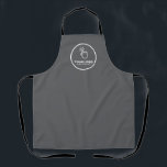 Easy Upload Your Logo Custom Low Minimums Grey Apron<br><div class="desc">Featuring low minimums,  this apron is simple to customize for any business or company. It's easy to replace the template logo with your own. Perfect for growing a brand,  advertising a business or a gift to your favourite customers.</div>