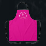 Easy Upload Your Logo Custom Low Minimums Pink Apron<br><div class="desc">Featuring low minimums,  this apron is simple to customize for any business or company. It's easy to replace the template logo with your own. Perfect for growing a brand,  advertising a business or a gift to your favourite customers.</div>
