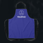 Easy Upload Your Logo Custom Volunteer Blue Apron<br><div class="desc">Featuring low minimums and available in multiple styles,  this branded volunteer apron is easy to customize for any business or company. It's simple to replace the template logo with your own. Perfect for advertising when your business participates in volunteer work.</div>