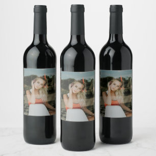 EASY! Wine Bottle Labels Personalized - Add Image