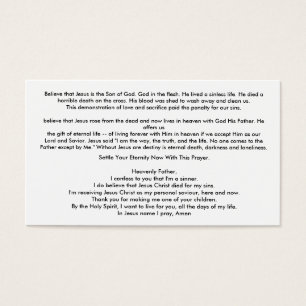 Easy Witness Card