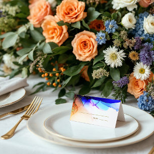 Easy Your Message Inside Wedding  Place Card