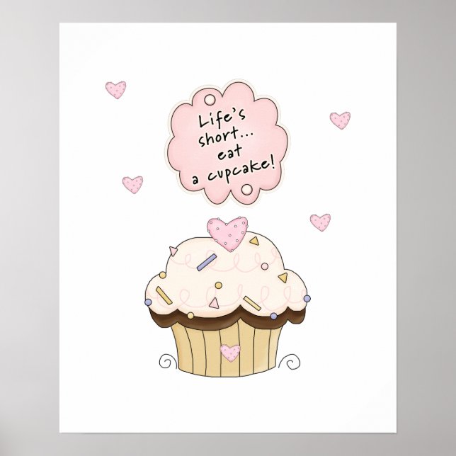 Eat A Cupcake Poster (Front)