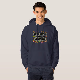 Eat and Throw- Shot Put Discus Hoodie