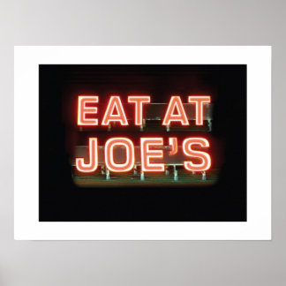 Eat at Joe's-Print Poster