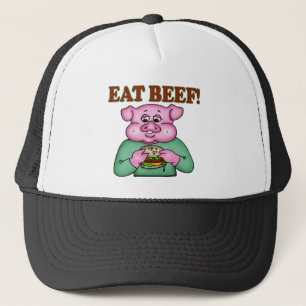 Eat Beef Funny T-shirts Gifts Trucker Hat