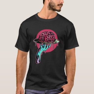 Eat Brain Zombie Creepy Monster Halloween Lovers G T-Shirt