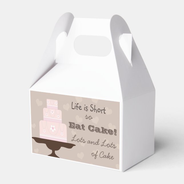 Eat Cake! Favor Box (Front Side)