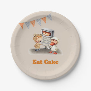 Eat Cake Kids Costumes Bear Calculator Duck Party Paper Plate