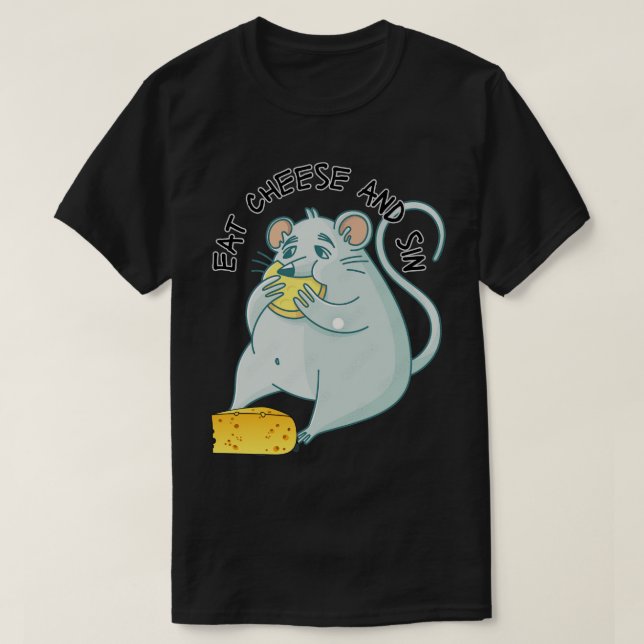 eat cheese and sin 1 T-Shirt (Design Front)