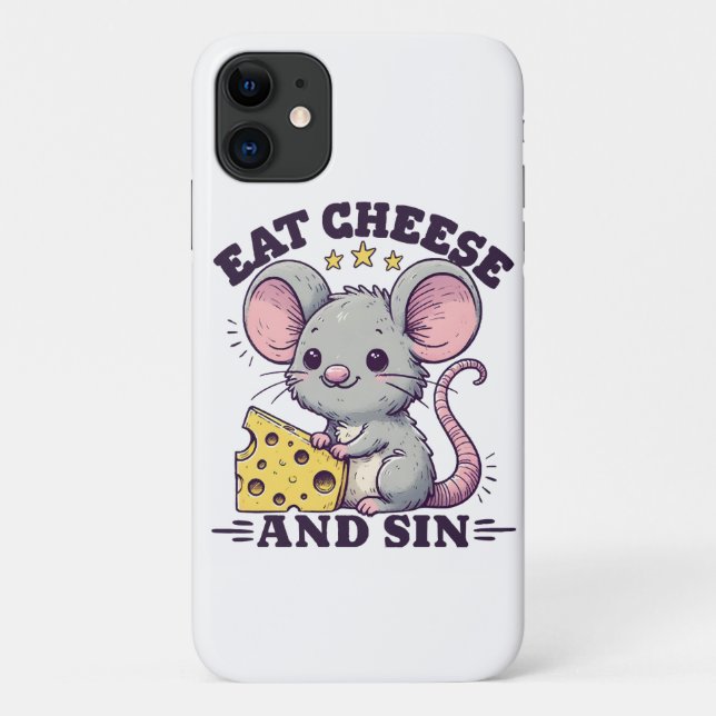 Eat Cheese And Sin Case-Mate iPhone Case (Back)