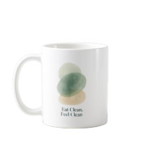 Eat Clean, Feel Clean Abstract Mug