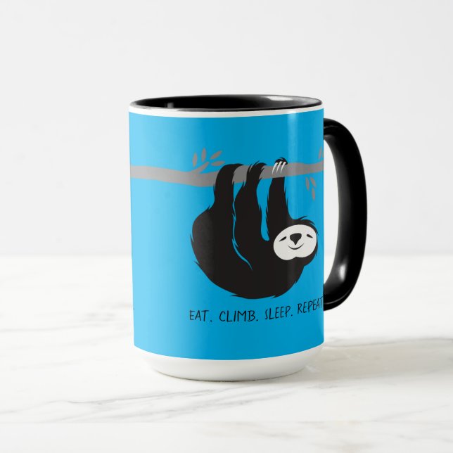 Eat. Climb. Sleep. Repeat. Mug (Front Right)