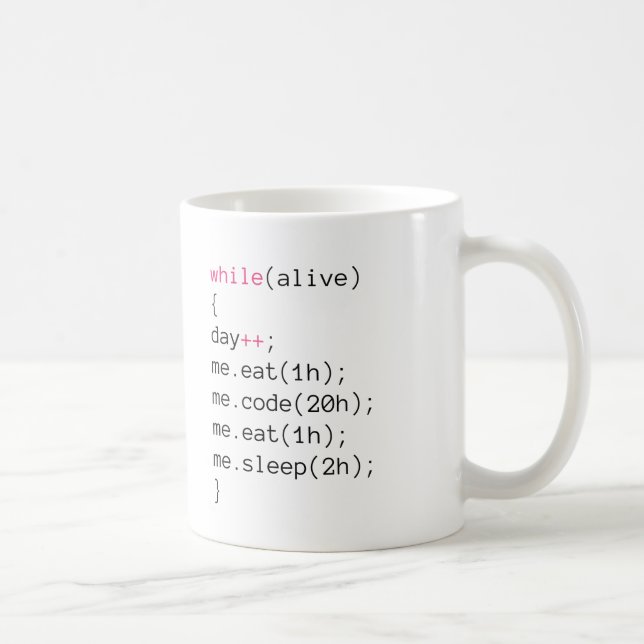 eat CODE eat sleep Coffee Mug (Right)