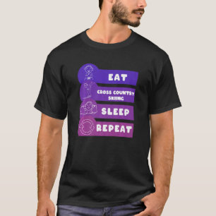 Eat Cross Country Skiing Sleep Repeat  T-Shirt