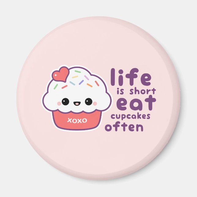 Eat Cupcakes Magnet (Front)