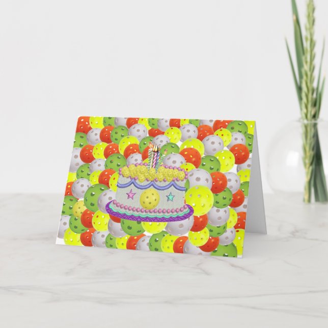 Eat, Dink & Be Merry! Happy Birthday! Card (Front)