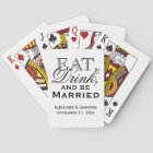 Eat, Drink, and Be Married Custom Wedding Favour