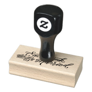 EAT DRINK AND BE MARRIED Personalized rubber stamp