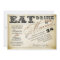eat drink and be married typography wedding invite