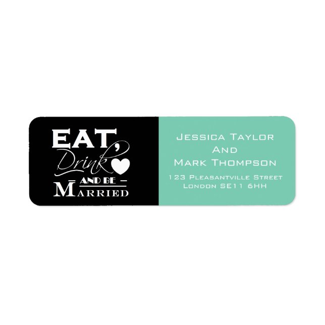Eat Drink And Be Married Wedding (Front)